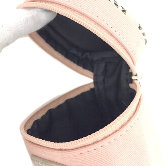 BURBERRY Nova Check Pink Canvas Accessories Case - Picture 8 of 8